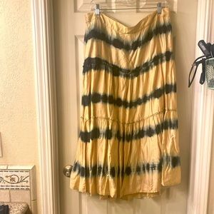 NWT 1X Tie Dye Anthropologie Skirt